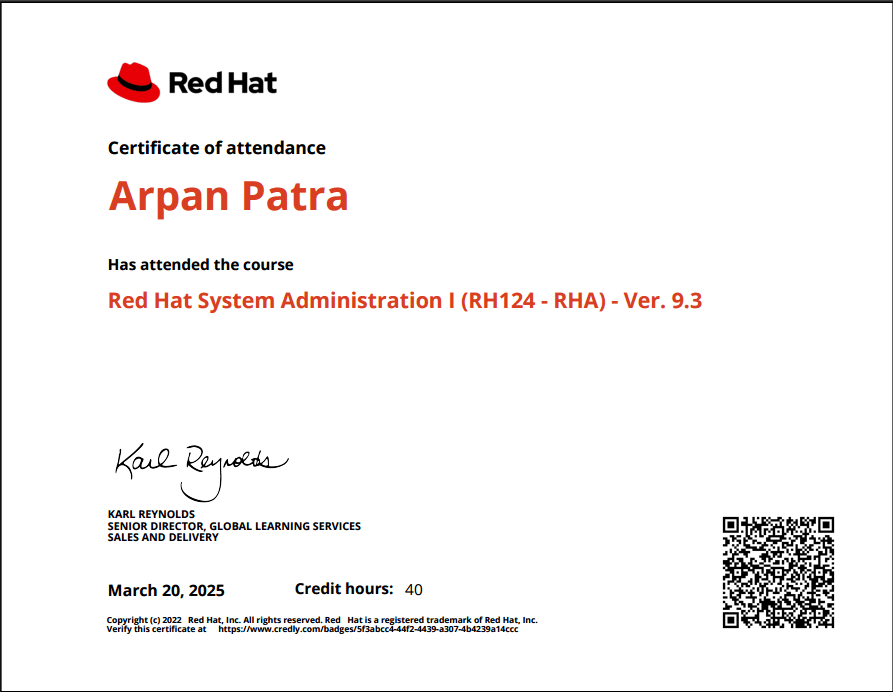 RedHat System Administator