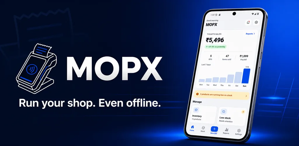 MOPX: Offline Retail POS & Inventory App | Arpan Patra